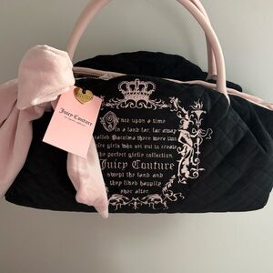 Juicy Couture Black Fairy Tale Bowler Bag